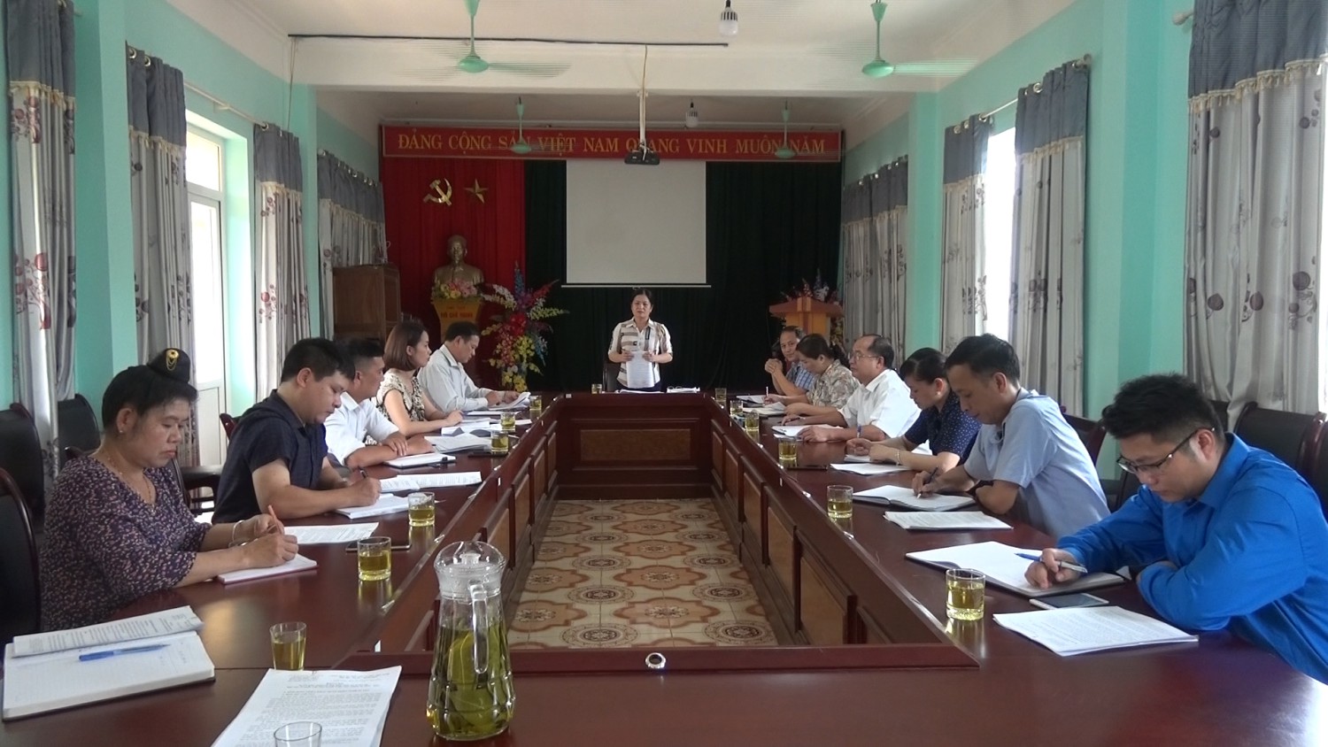 Đoàn kiểm tra của MTTQ VN tỉnh Điện Biên kiểm tra tại MTTQVN huyện