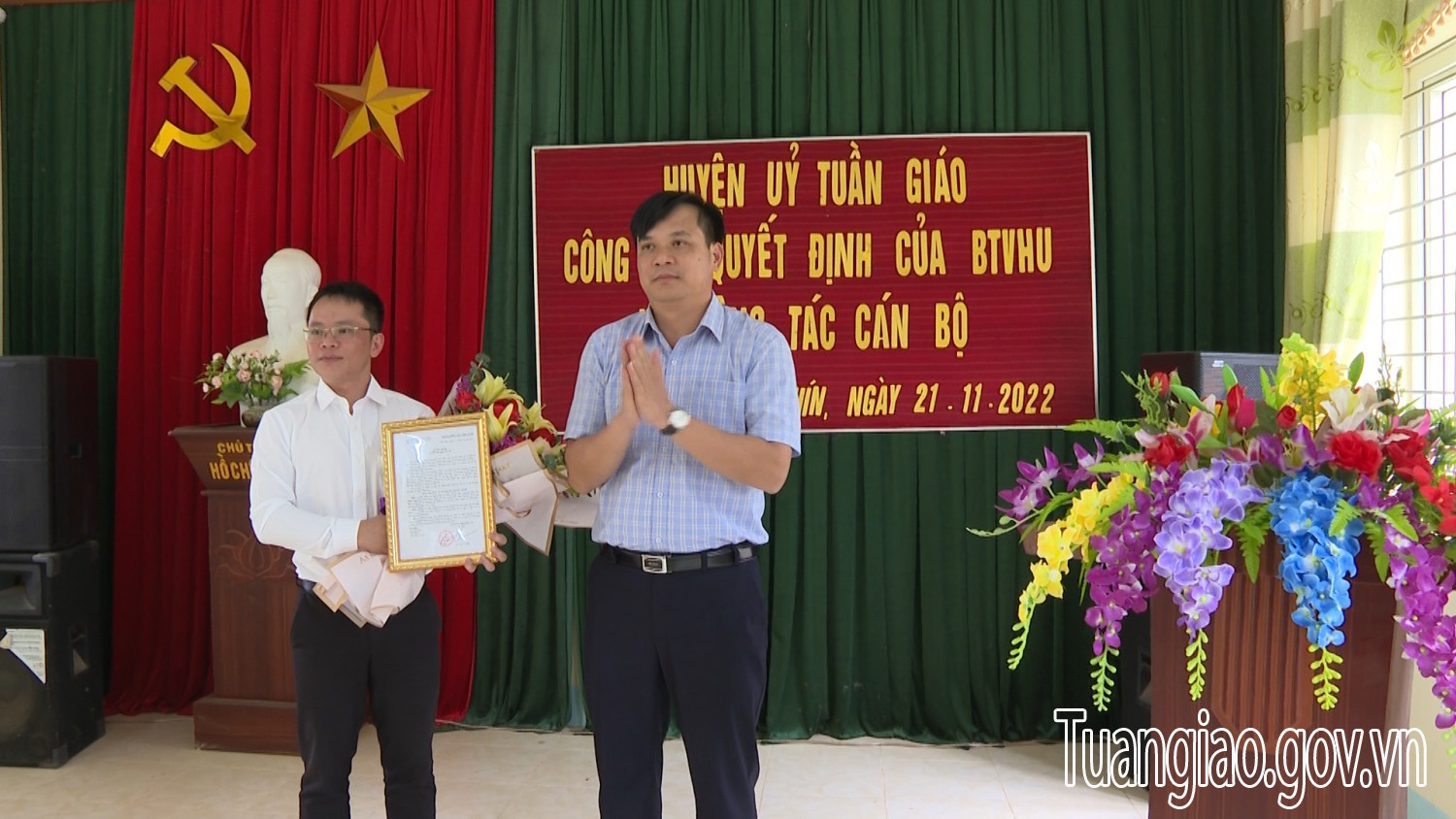 Đồng chí Trần Trung Kiên được điều động giữ chức vụ Phó Bí thư thường trực Đảng ủy xã Mường Thín